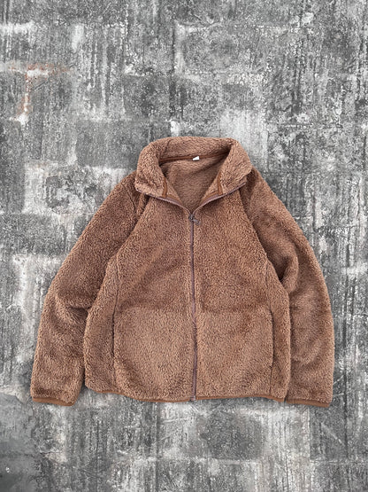 Uniqlo Light Brown Fur Fleece Zipper (S/XS)
