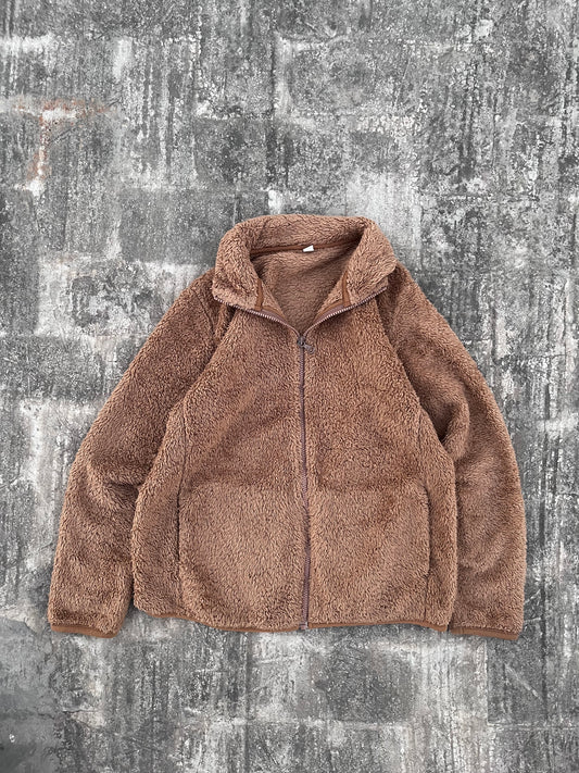 Uniqlo Light Brown Fur Fleece Zipper (S/XS)