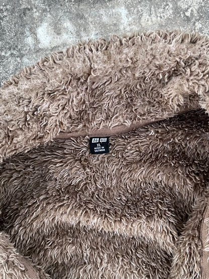 Uniqlo Dark Brown Fur Fleece Zipper (L)