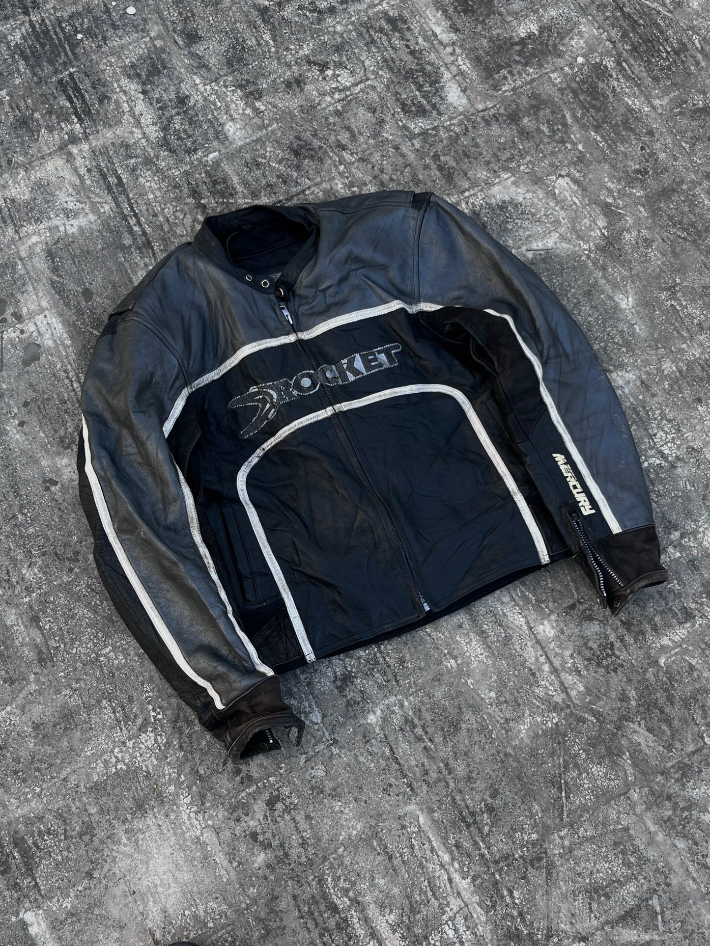 Joe Rocket Vintage Leather Biker Jacket (M)
