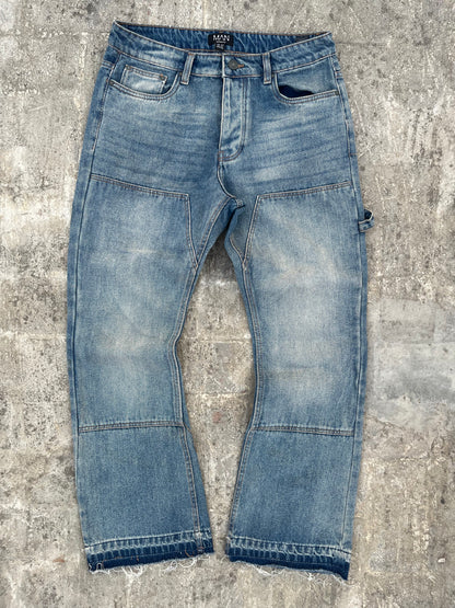 BoohooMan Bootcut Carpenter Jeans (34)