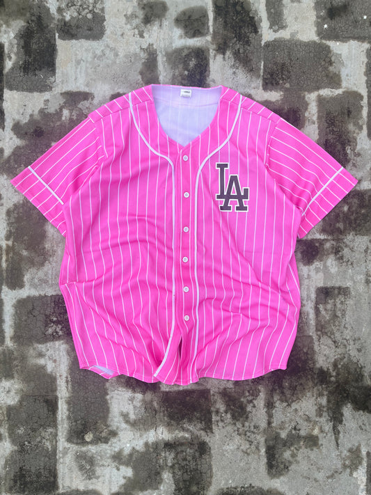 Los Angeles Pink Baseball Jersey (M/L) Replica