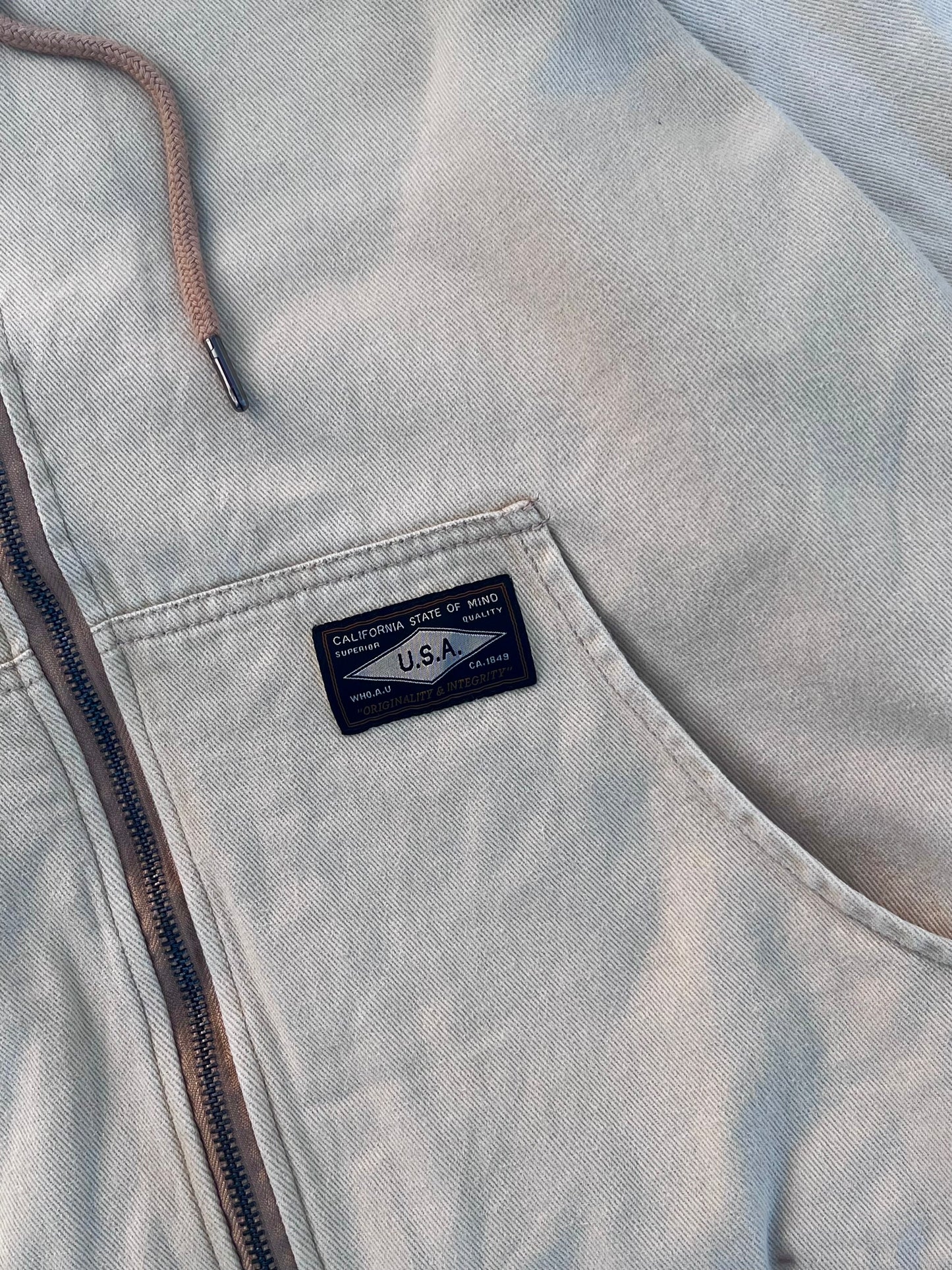 Vintage WHO.AU Zipper Hooded Jacket (S/M)