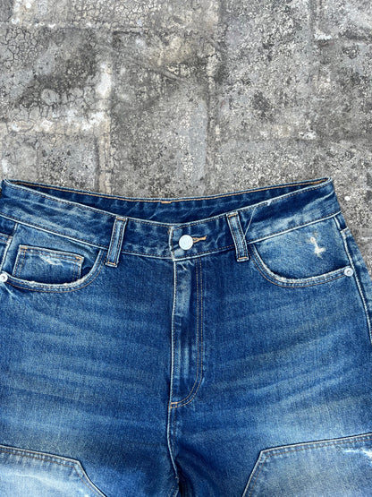 Vintage Kiabi Relaxed Fit Carpenter Jeans (30)