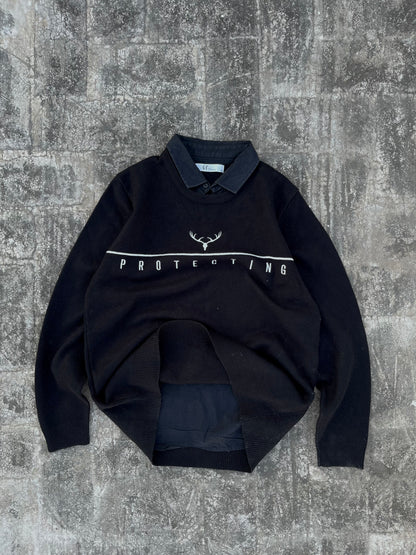 Protecting - Double Layered Collar Sweater (S/M)
