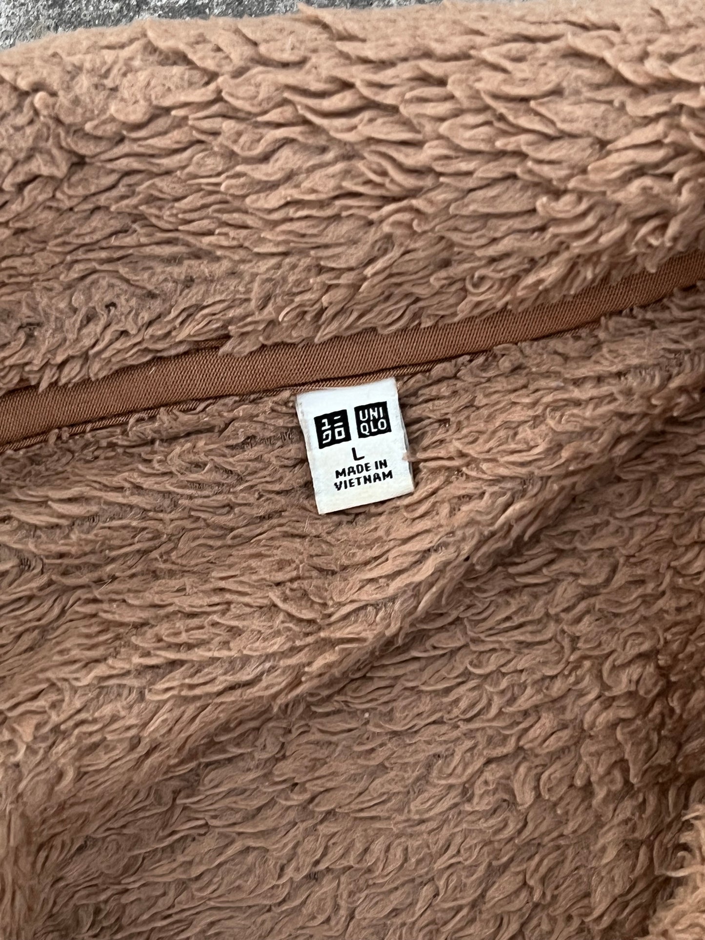 Uniqlo Light Brown Fur Fleece Zipper (S/XS)