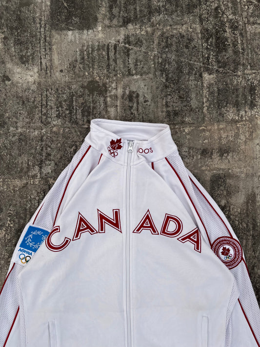 Roots Olympics Canada 2004 Vintage Windbreaker (M)