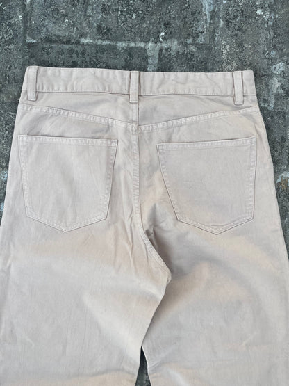 H&M Beige Baggy Jeans (34)