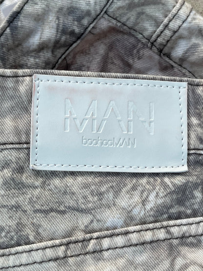 Boohoman camo baggy jeans