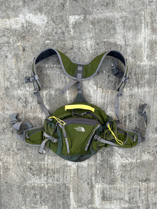 The North Face Outdoor Green Nylon Tech Backpack in Great condition