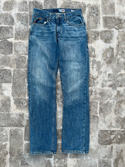 Loop lock bootcut jeans