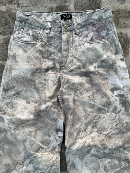 Boohoman camo baggy jeans