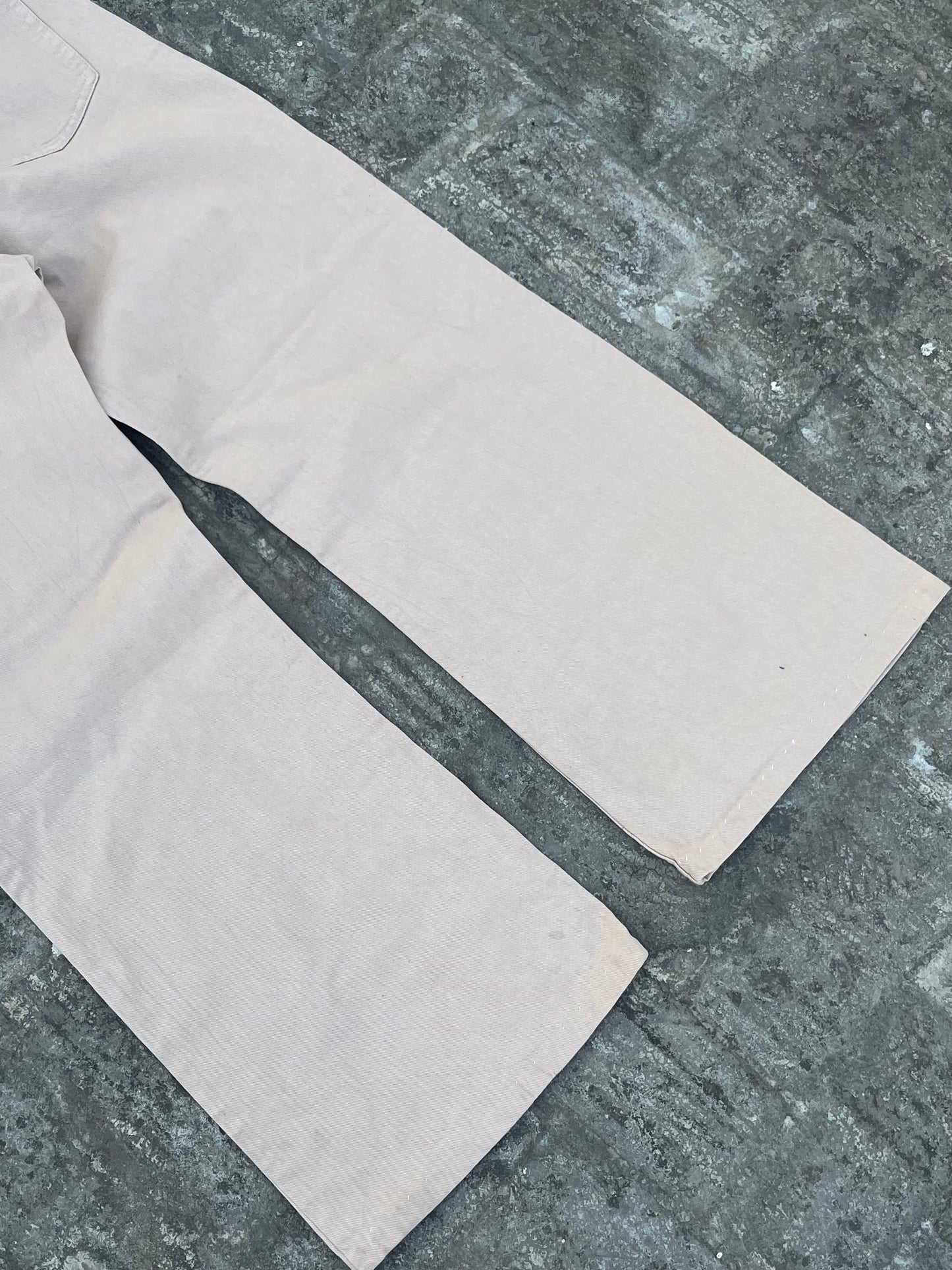H&M Beige Baggy Jeans (34)