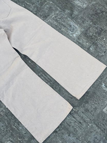 H&M Beige Baggy Jeans (34)