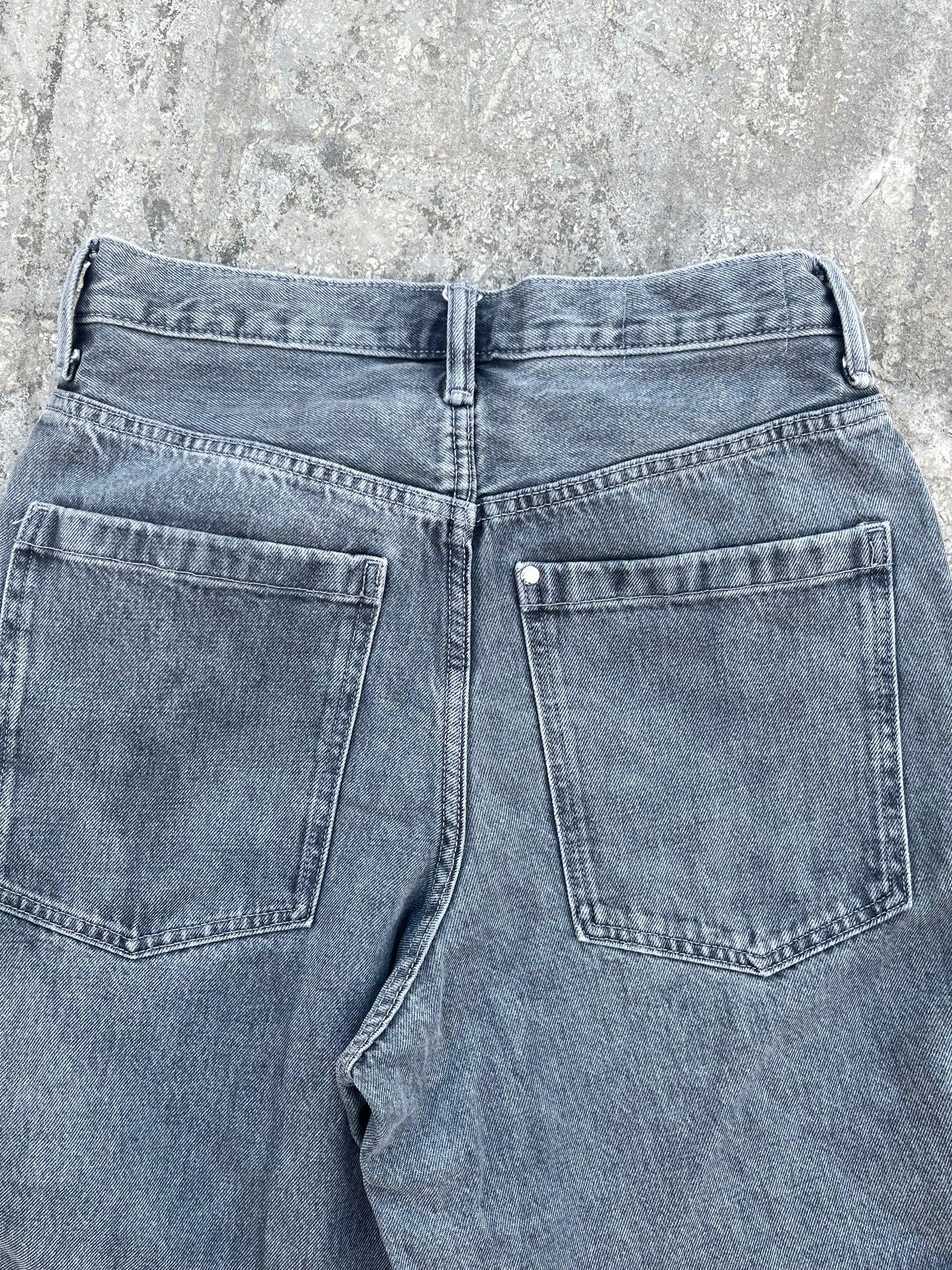 Stone Washed H&M Baggy Jeans (30)