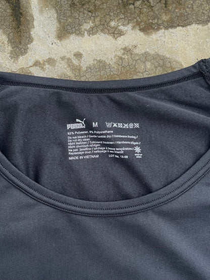 Puma Black-Blue Compression Tee (M)