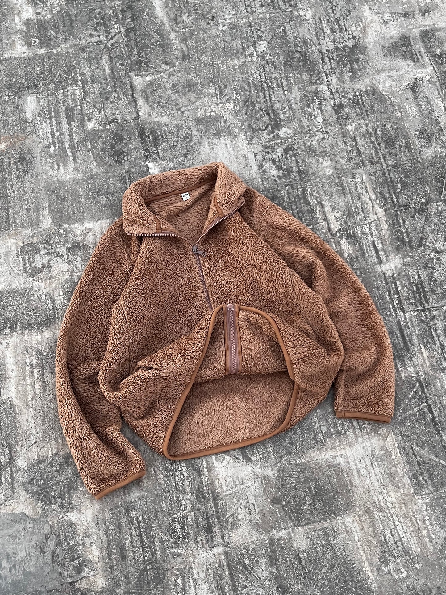 Uniqlo Light Brown Fur Fleece Zipper (S/XS)