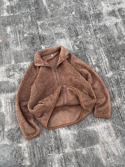Uniqlo Light Brown Fur Fleece Zipper (S/XS)
