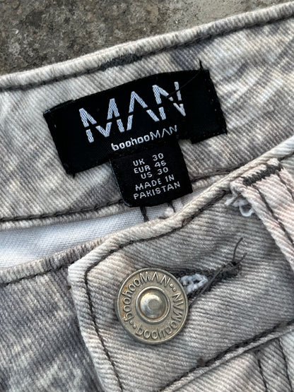Boohoman camo baggy jeans