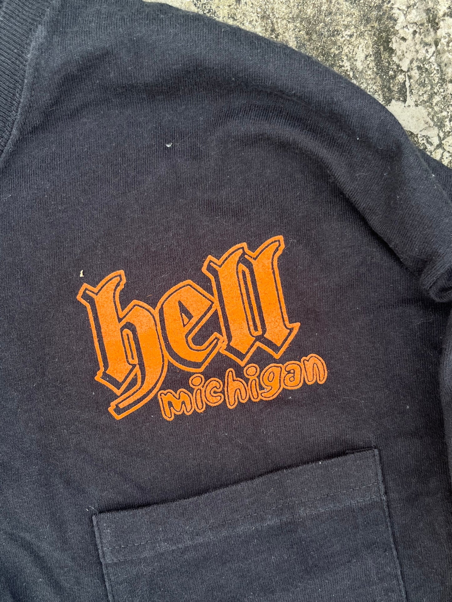 Blessed in Hell Michigan 2006 Flames Full Sleeves Tee (M/L)