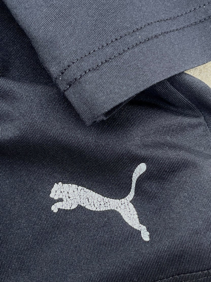 Puma Black-Blue Compression Tee (M)
