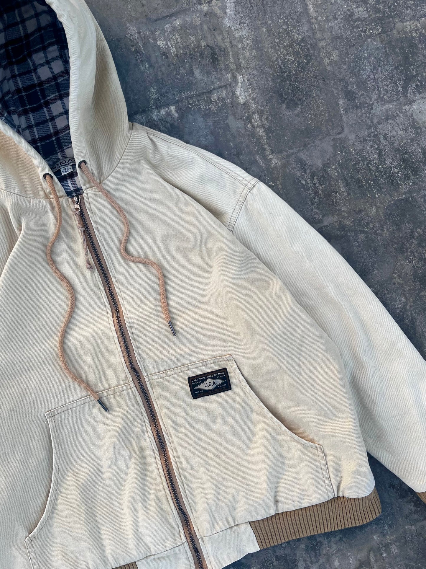 Vintage WHO.AU Zipper Hooded Jacket (S/M)