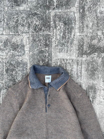 Zara Knitted Polo (M)