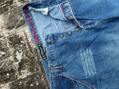 Vintage Tuttane Embroidery Baggy Jeans (34)