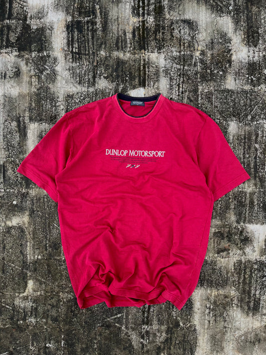 Vintage Dunlop Motorsport Waffle knit Texture Tee (L)