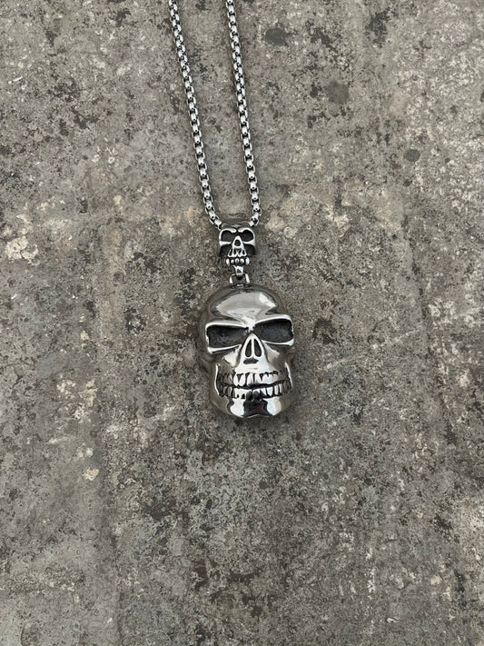 Vintage Heavy Skull Pendant