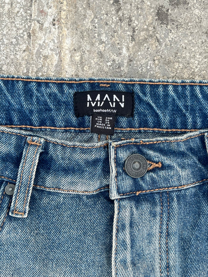 BoohooMan Bootcut Carpenter Jeans (34)