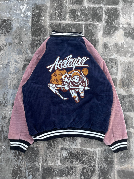 AceReaper Corduroy Vintage Varsity Jacket (M/L)