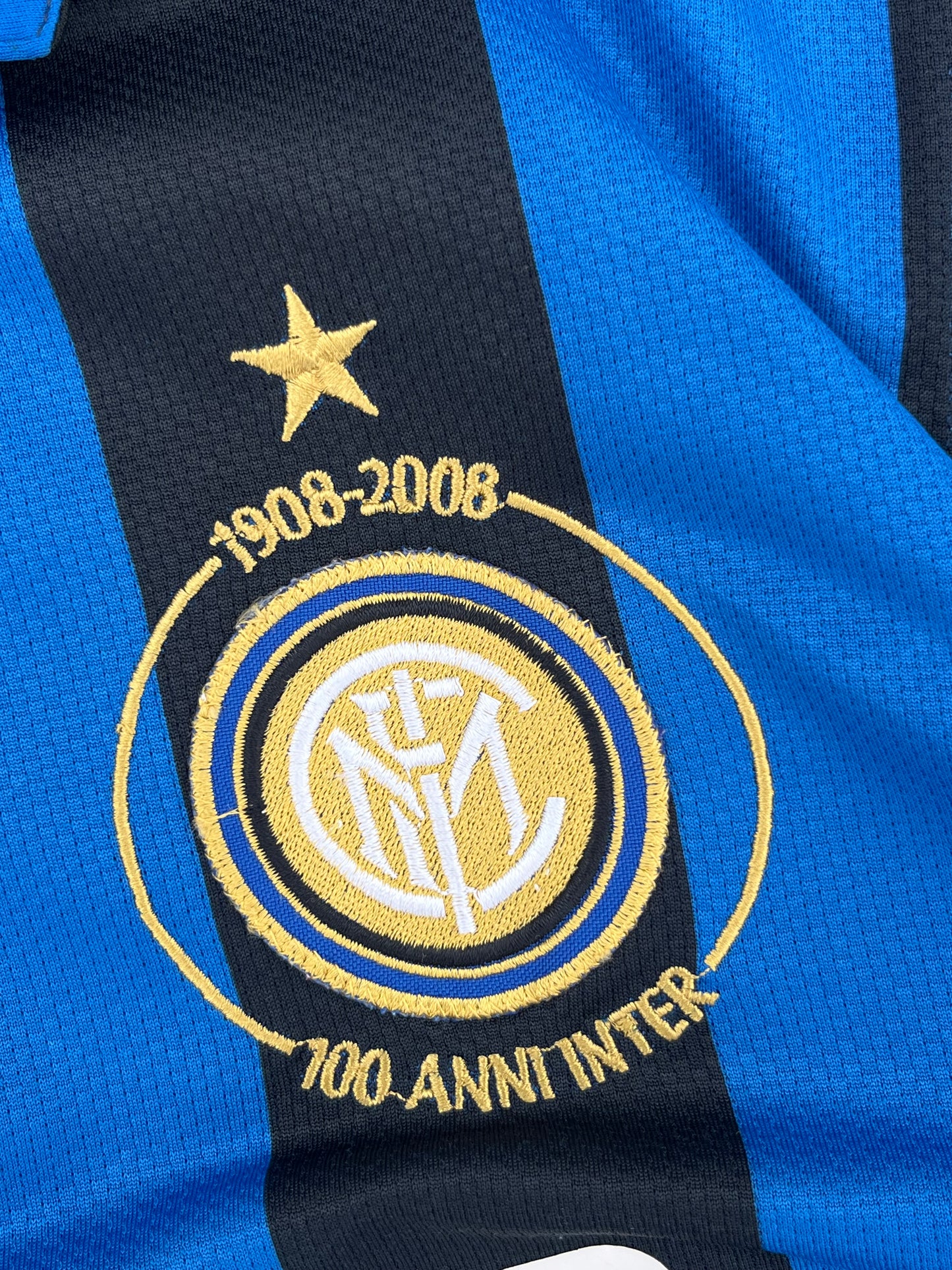 Nike InterMilan Football Club 1908-2008 100th Anniversary Pirelli Jersey Replica (M)