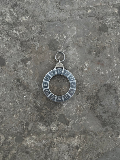 Zodiac Sign Wheel Pendant