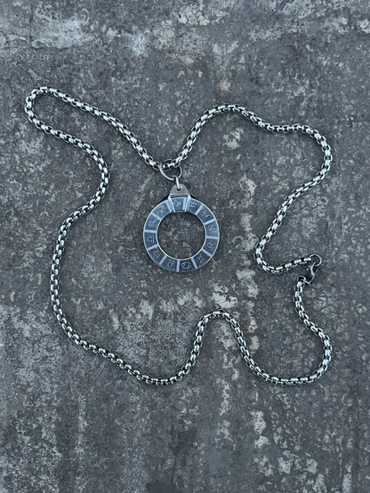 Zodiac Sign Wheel Pendant