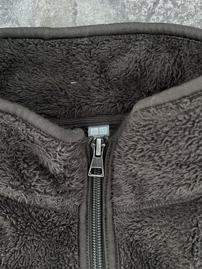 Uniqlo Dark Grey Fur Fleece Zipper (M)