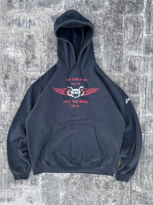 Stone Washed Asics Hoodie (M/L)