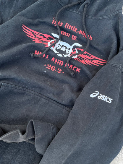 Stone Washed Asics Hoodie (M/L)