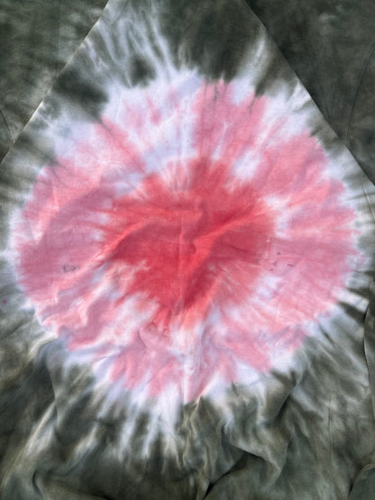 Smash Green / Pink Tie Dye Full Sleeves Tee (M)