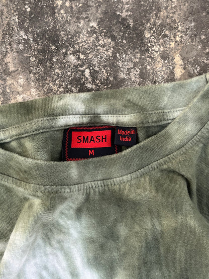 Smash Green / Pink Tie Dye Full Sleeves Tee (M)