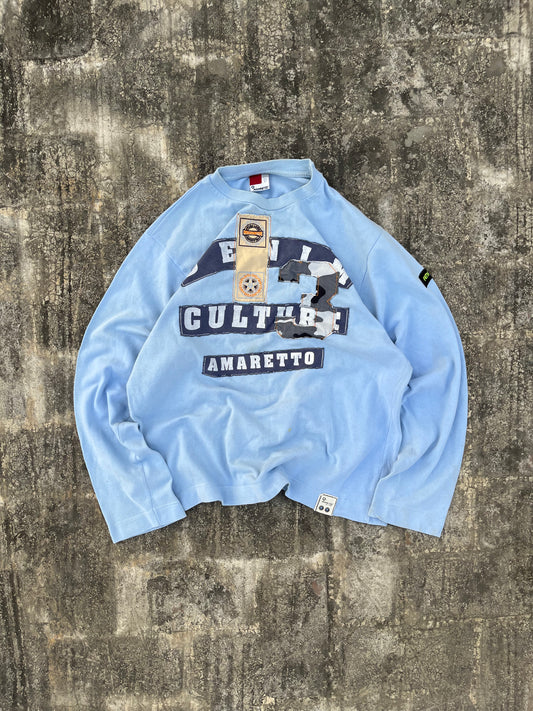 Light Blue Culture Amaretto Full Sleeves Tee (S/XS)