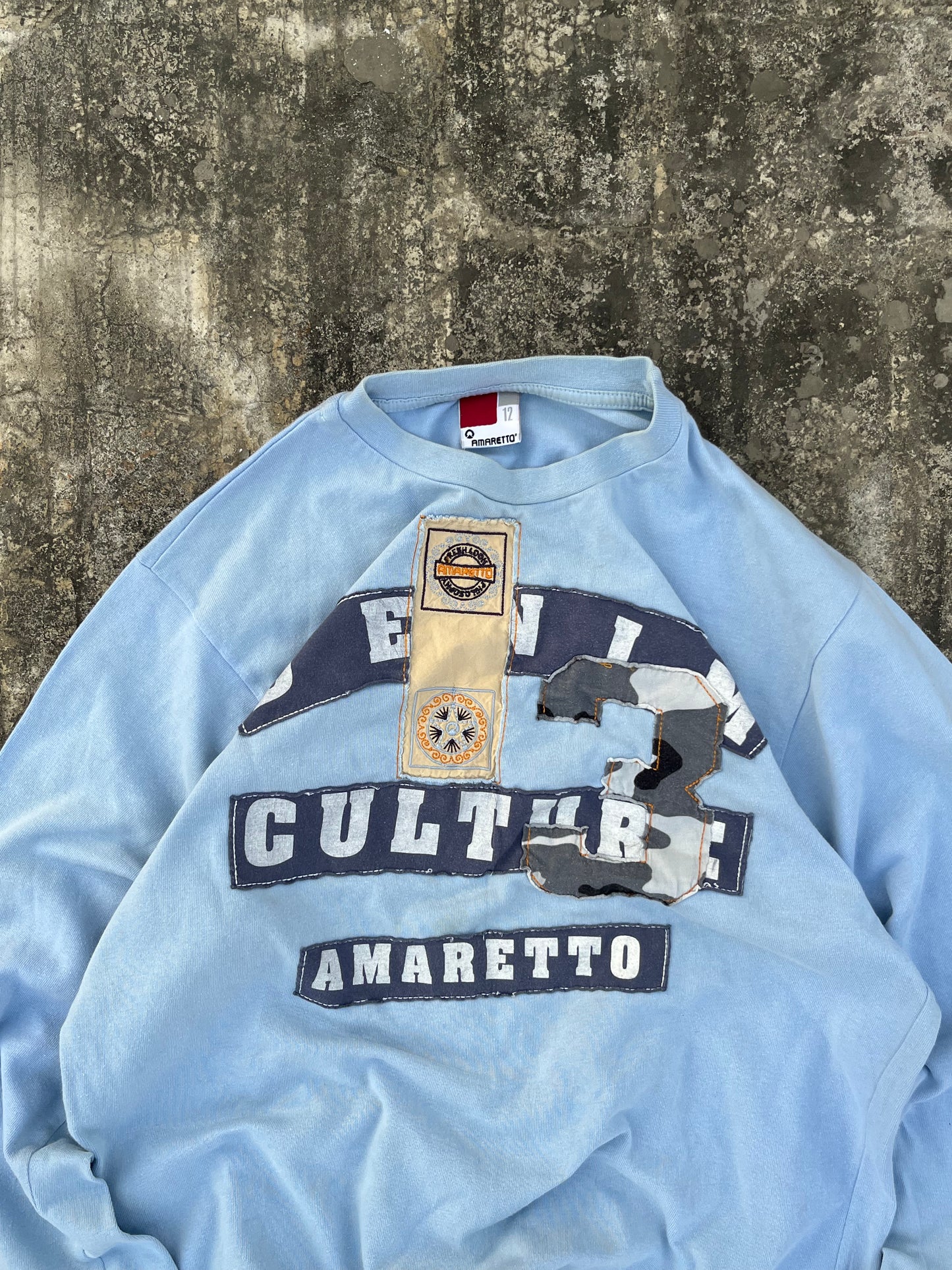 Light Blue Culture Amaretto Full Sleeves Tee (S/XS)
