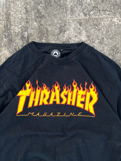 Vintage Thrasher Black / Yellow Full Sleeves Tee (M)