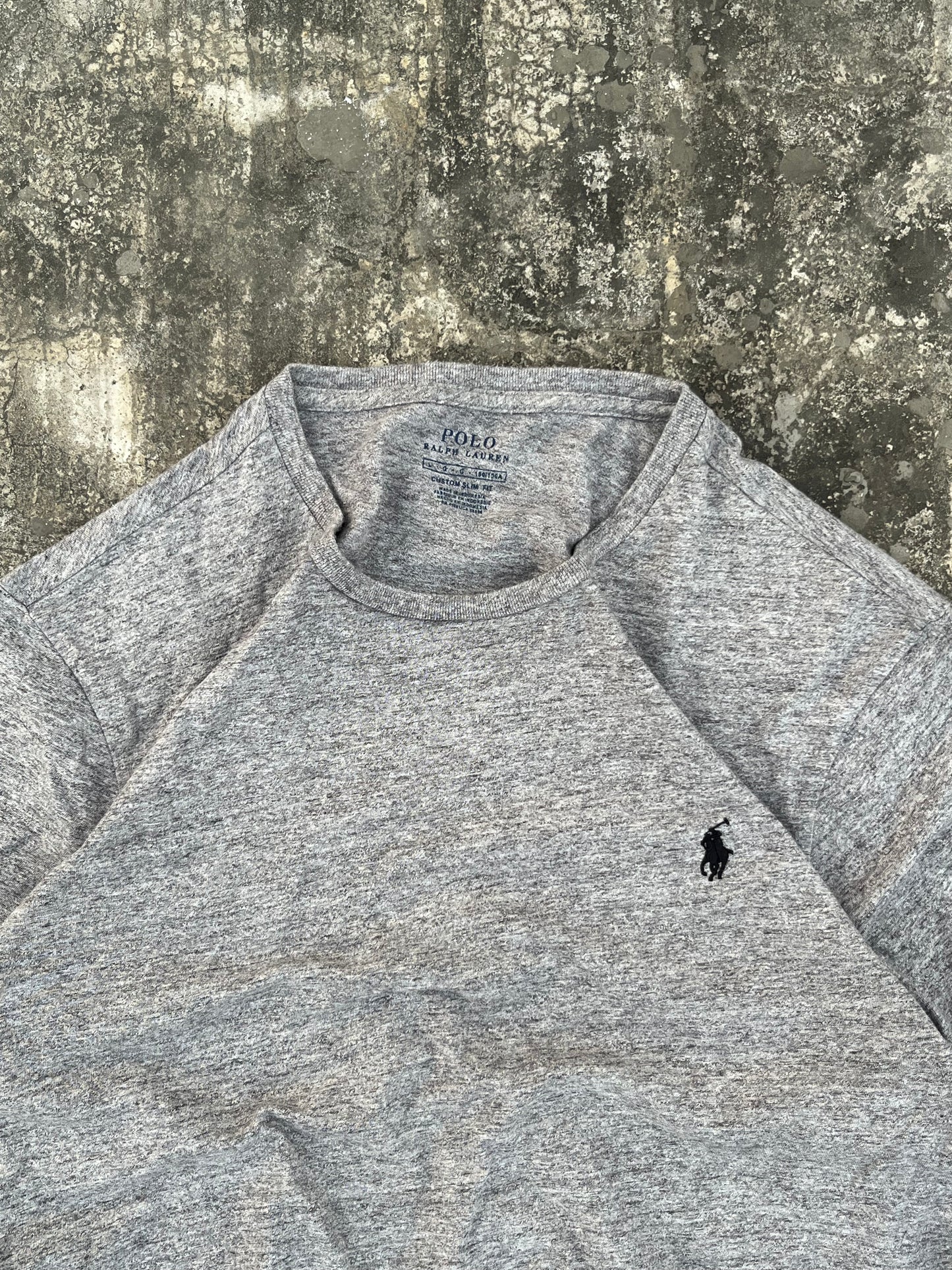 Polo by Ralph Lauren Grey Full Sleeves Tee (M)