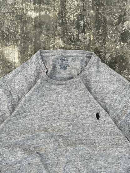 Polo by Ralph Lauren Grey Full Sleeves Tee (M)