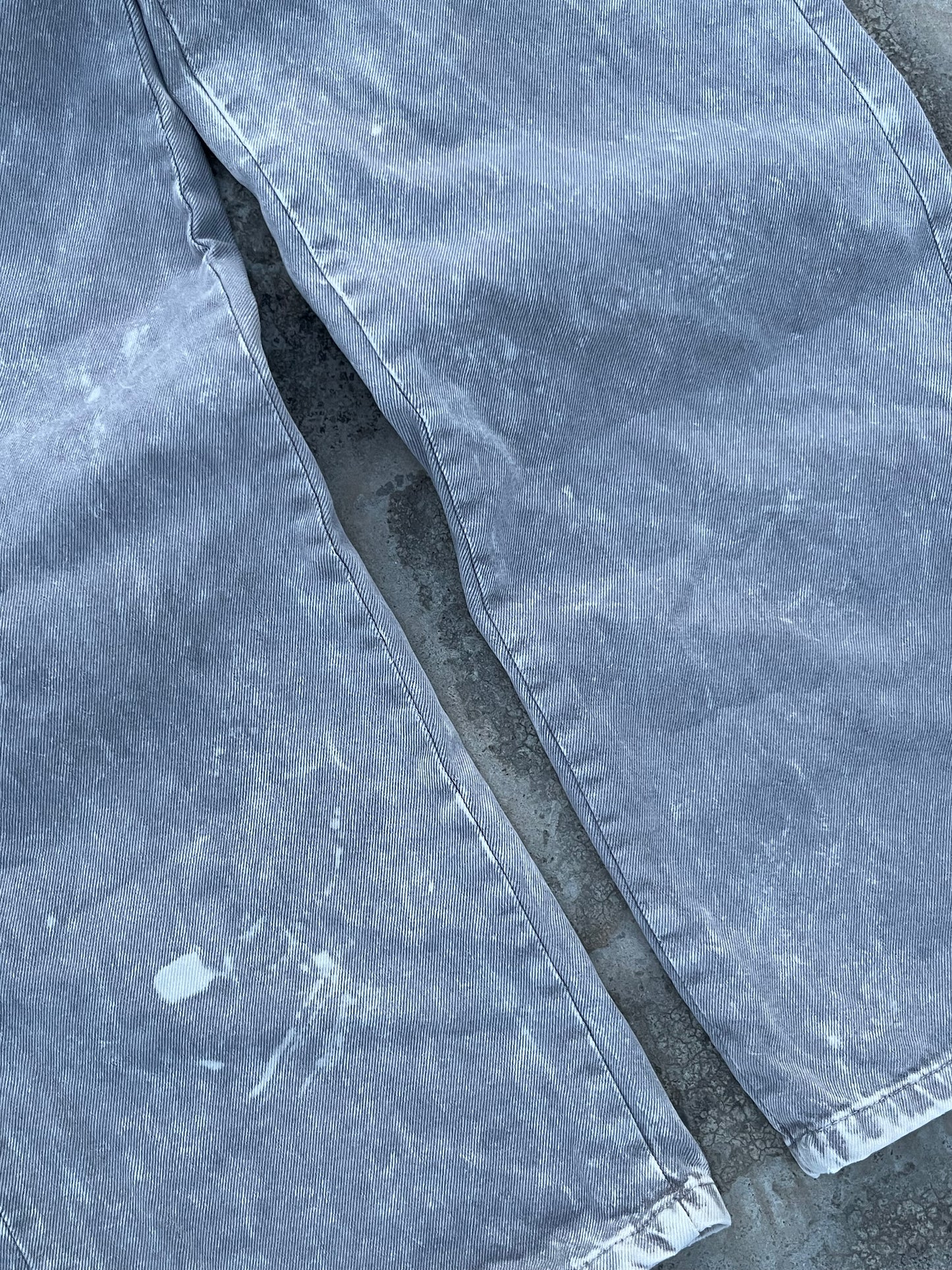 Pull and Bear Grey Stone Washed Baggy Jeans (34)