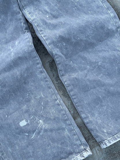 Pull and Bear Grey Stone Washed Baggy Jeans (34)