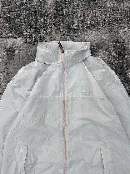 First Down Full White Windbreaker (M)