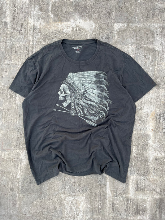 Vintage Ralph Lauren - Denim and Supply Native American Skull Graphic Tee (L/XL)