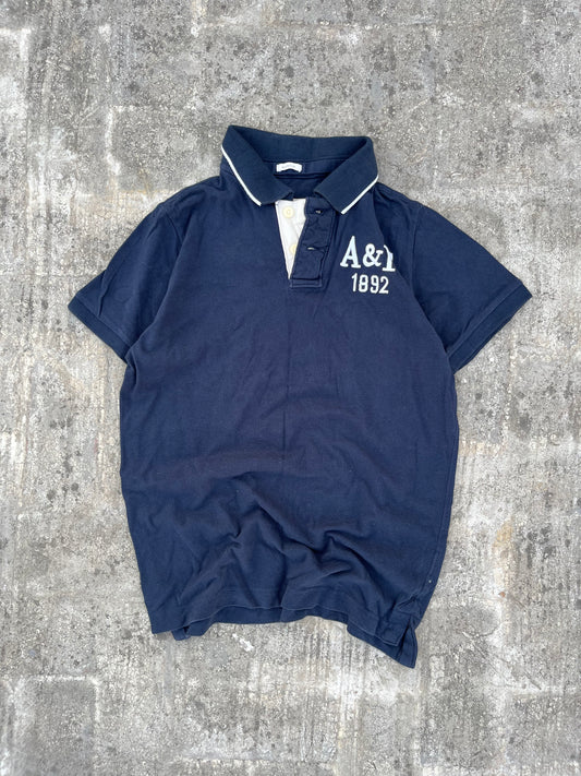 Abercrombie and Fitch Blue Muscle Fit Polo (M)